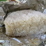 Bolo de limão e mirtilos