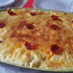 PATANISCAS DE BACALHAU COM ARROZ DE FEIJÃO E TOMATE